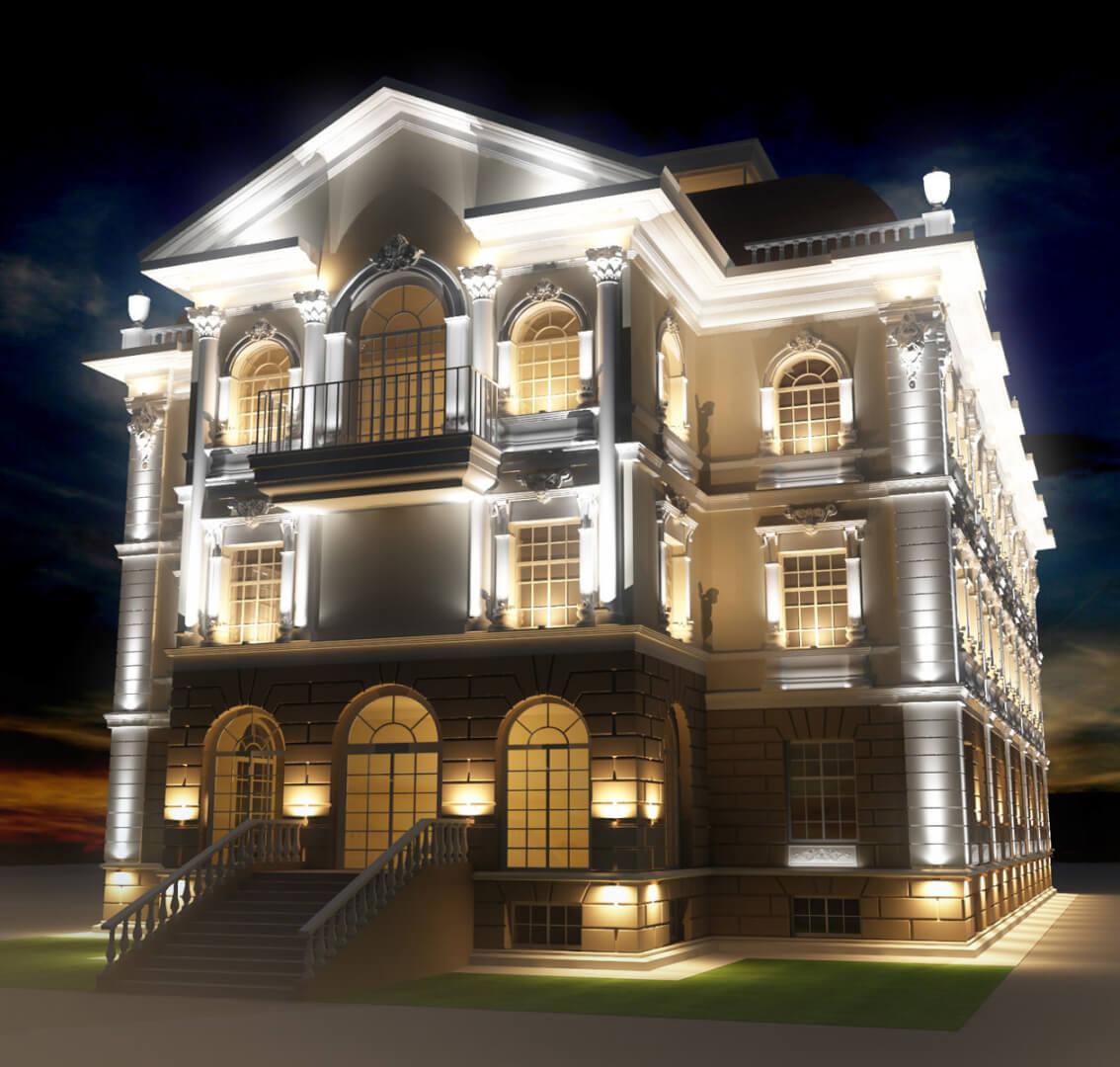 ПОДСВЕТКА ФАСАДОВ ЗДАНИЙ в Смоленске