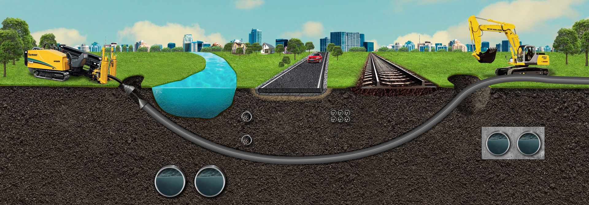 прокол под озером